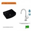 Ver imagem 3 de Kit Cuba Rt41 com Torneira 1198 Metal 1/4 Volta Compace