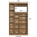 Ver imagem 5 de Armário de Cozinha Compacto com Mesa Retrátil Adega e Nicho para Micro-Ondas Mu500 Decibal Móveis