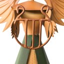 Ver imagem 3 de Anjo Rústico Com Harpa Feita a Mão Para Decoração Natalina Libertas Rosas Artesanato Anjo Natalino C