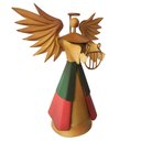 Ver imagem 4 de Anjo Rústico Com Harpa Feita a Mão Para Decoração Natalina Libertas Rosas Artesanato Anjo Natalino C