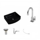 Ver imagem 2 de Kit Cuba Rt41 com Torneira Luxo 1195 Metal e Válvula 1 Polegada e Sifão Pvc e Flexível Compace