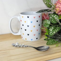 Conjunto de 6 Colheres de Chá Inox Cabo Bordado Perolas Laris - 3