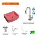 Ver imagem 3 de Kit Cuba Rt41 com Torneira Luxo 1195 Metal e Válvula 1 Polegada e Sifão Pvc e Flexível Compace
