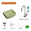 Ver imagem 3 de Kit Cuba Rt41 com Torneira Luxo 1195 Metal e Válvula 1 Polegada e Sifão Pvc e Flexível Compace