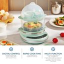 Ver imagem 6 de Elite Gourmet Egc314m Cozedor de Ovos Elétrico 14 Ovos Mint