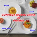 Ver imagem 5 de CONJ 10 PRATO Para MASSAS 29,5 cm GRANGUSTO Bormioli Rocco OPAL GLASS Grangusto Massa