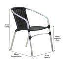 Ver imagem 4 de Kit 4 Cadeiras Floripa e Mesa Tampo Tramado Alumínio Piscina Jardim Área