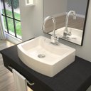 Ver imagem 1 de Kit Cuba Rt41 com Torneira Luxo 1195 Metal e Válvula Click 1 Polegada B e Sifão Pvc e Flexível Compa