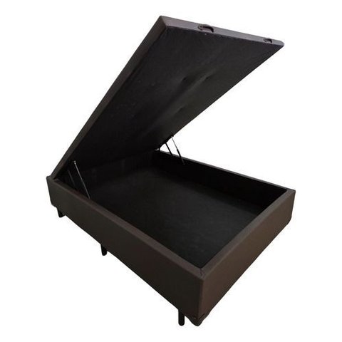 Box Baú Casal Corino Linhão Marrom 1,38 X 1,88 So1clique