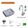 Kit Cuba Rt41 com Torneira Luxo 1195 Metal e Válvula Click 1 Polegada B e Sifão Pvc e Flexível Compa - 3