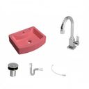 Ver imagem 2 de Kit Cuba Rt41 com Torneira Luxo 1195 Metal e Válvula Click 1 Polegada B e Sifão Pvc e Flexível Compa