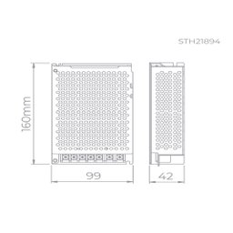 Fonte 24V Eco 100W Para Fita Led STELLA STH21896 - 4