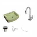 Ver imagem 2 de Kit Cuba Rt41 com Torneira Luxo 1195 Metal e Válvula Click 1 Polegada B e Sifão Pvc e Flexível Compa