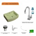 Ver imagem 3 de Kit Cuba Rt41 com Torneira Luxo 1195 Metal e Válvula Click 1 Polegada B e Sifão Pvc e Flexível Compa