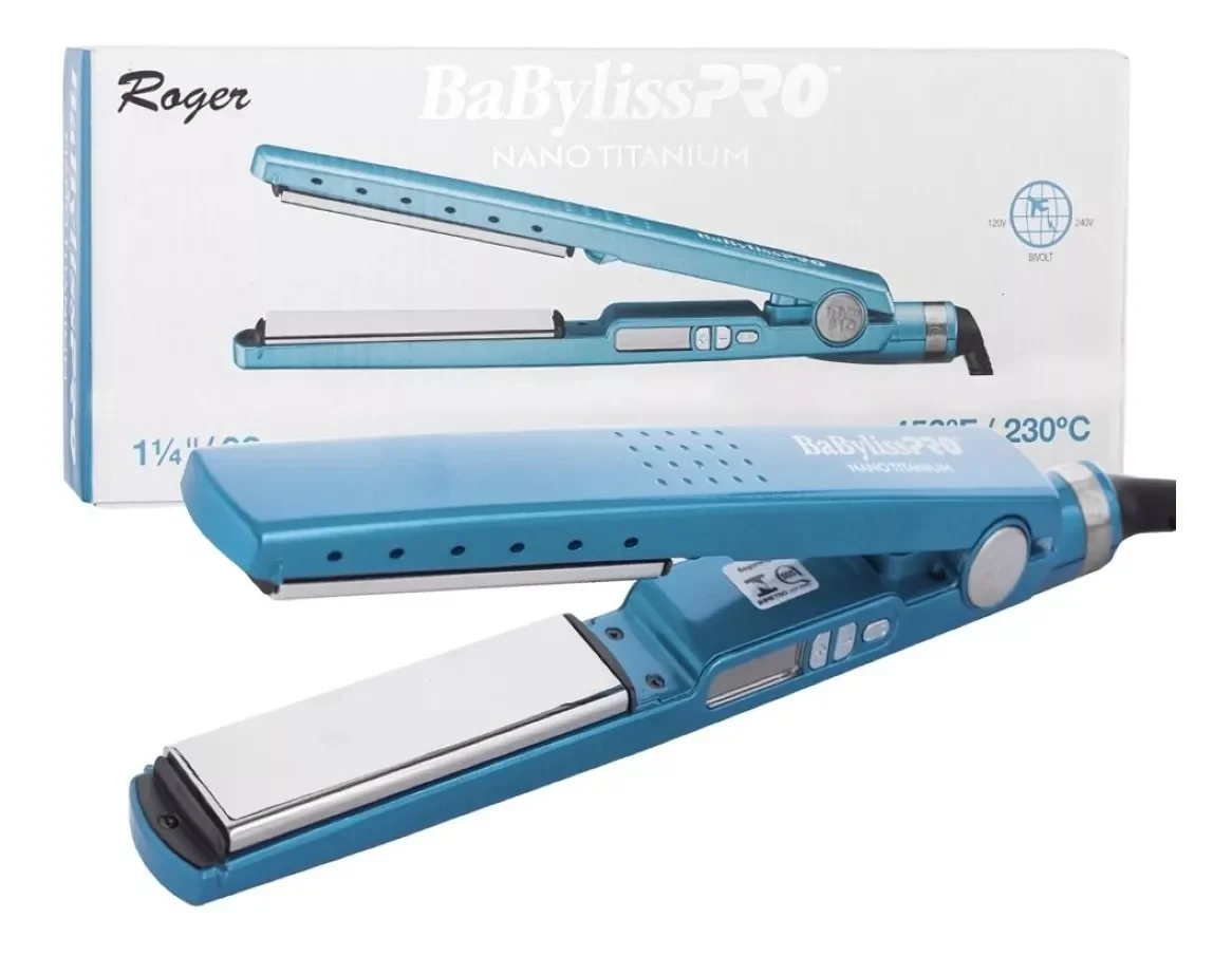 Chapinha Nano Titanium Roger Digital 127v - Babylisspro - 2