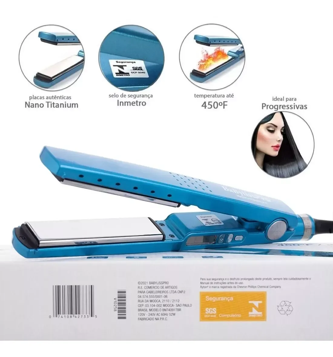 Ver imagem 4 de Chapinha Nano Titanium Roger Digital 127v - Babylisspro