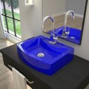 Ver imagem 1 de Kit Cuba Rt41 com Torneira Luxo 1195 Metal e Válvula Click 1 Polegada B e Sifão Cromado e Flexível C