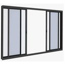 Ver imagem 1 de Janela de Alumínio 04 Folhas Branco Classic com Vidro Fume - 100x100