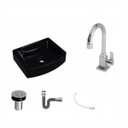 Ver imagem 2 de Kit Cuba Rt41 com Torneira Luxo 1195 Metal e Válvula Click 1 Polegada B e Sifão Cromado e Flexível C