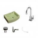 Ver imagem 2 de Kit Cuba Rt41 com Torneira Luxo 1195 Metal e Válvula Click 1 Polegada B e Sifão Cromado e Flexível C