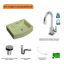 Ver imagem 3 de Kit Cuba Rt41 com Torneira Luxo 1195 Metal e Válvula Click 1 Polegada B e Sifão Cromado e Flexível C