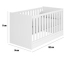 Ver imagem 3 de Berço Infantil Mini Cama Mdp Doce Mel Rosa