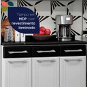 Ver imagem 6 de Cozinha Completa em Aço Topázio 14 Portas 3 Gavetas com Vidro Preto - Telasul