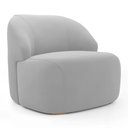 Ver imagem 4 de Kit 2 Poltronas Organica Decorativa Eloa Veludo Prata