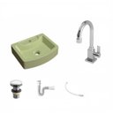 Ver imagem 2 de Kit Cuba Rt41 com Torneira Luxo 1195 Metal e Válvula Click 1 Polegada G e Sifão Pvc e Flexível Compa