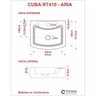 Kit Cuba Rt41 com Torneira Luxo 1195 Metal e Válvula Click 1 Polegada G e Sifão Pvc e Flexível Compa - 8