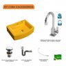 Kit Cuba Rt41 com Torneira Luxo 1195 Metal e Válvula Click 1 Polegada G e Sifão Cromado e Flexível C - 3