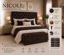 Ver imagem 4 de Cabeceira Estofada Recamier Baú para Cama Box 160cm Queen:Marrom