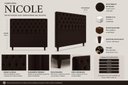 Ver imagem 2 de Cabeceira Estofada Recamier Baú para Cama Box 160cm Queen:Marrom