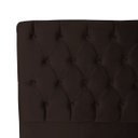 Ver imagem 3 de Cabeceira Estofada Recamier Baú para Cama Box 160cm Queen:Marrom