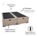 Ver imagem 3 de Base Box King com Baú 193x203x42cm Blindada com Pistão Suede