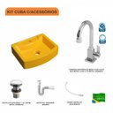 Ver imagem 3 de Kit Cuba Rt41 com Torneira Luxo 1195 Metal e Válvula Click 1 Polegada e Meia e Sifão Pvc e Flexível
