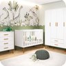 Berço Americano Mini Cama Branco Fosco Isis - 4