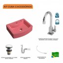 Ver imagem 3 de Kit Cuba Rt41 com Torneira Luxo 1195 Metal e Válvula Click 1 Polegada e Meia e Sifão Pvc e Flexível