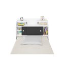 Ver imagem 7 de Cabeceira box Solteiro 0,88cm Elisa Branco Branco/preto - Framar Móveis