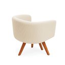 Ver imagem 7 de Poltrona Sala Base Giratória Madeira Kit 2 Arielle Veludo Cotelê D03 - D’Rossi