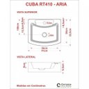 Ver mais imagens de Kit Cuba Rt41 com Torneira Luxo 1195 Metal e Válvula Click 1 Polegada e Meia e Sifão Cromado e Flexí