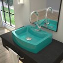 Ver imagem 1 de Kit Cuba Rt41 com Torneira Luxo 1195 Metal e Válvula Click 1 Polegada e Meia e Sifão Cromado e Flexí