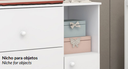 Ver imagem 4 de Comoda Infantil P/quarto de Bebê Flok - C/nicho:branco