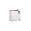 Ver imagem 1 de Comoda Infantil P/quarto de Bebê Flok - C/nicho:branco