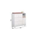 Ver imagem 3 de Comoda Infantil P/quarto de Bebê Flok - C/nicho:branco
