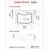 Kit Cuba Rt41 com Torneira Luxo 1195 Metal e Válvula Click 1 Polegada e Meia e Sifão Cromado e Flexí - 8