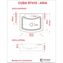 Ver imagem 6 de Kit Cuba Rt41 com Torneira Luxo 1195 e Válvula 1 Polegada Compace