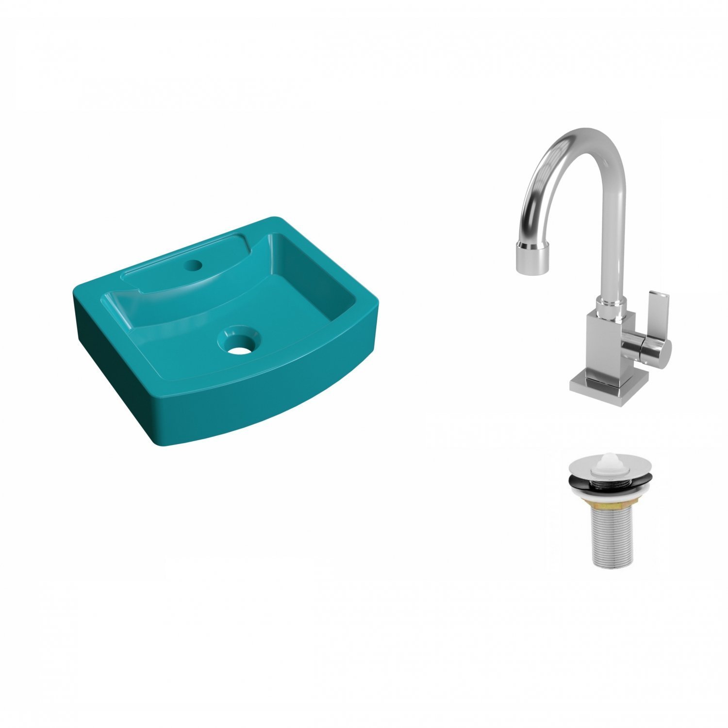 Kit Cuba Rt41 com Torneira Luxo 1195 e Válvula 1 Polegada Compace - 2