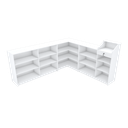 Ver imagem 1 de BALCÃO CAIXA LOJA 100% MDF M310.B (LOJA, COMÉRICO) MUNDI MOVEIS