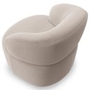 Ver imagem 6 de Kit 02 Poltronas Giratória Orgânica para Sala Living Helena L02 Bouclê Creme - Lyam Decor